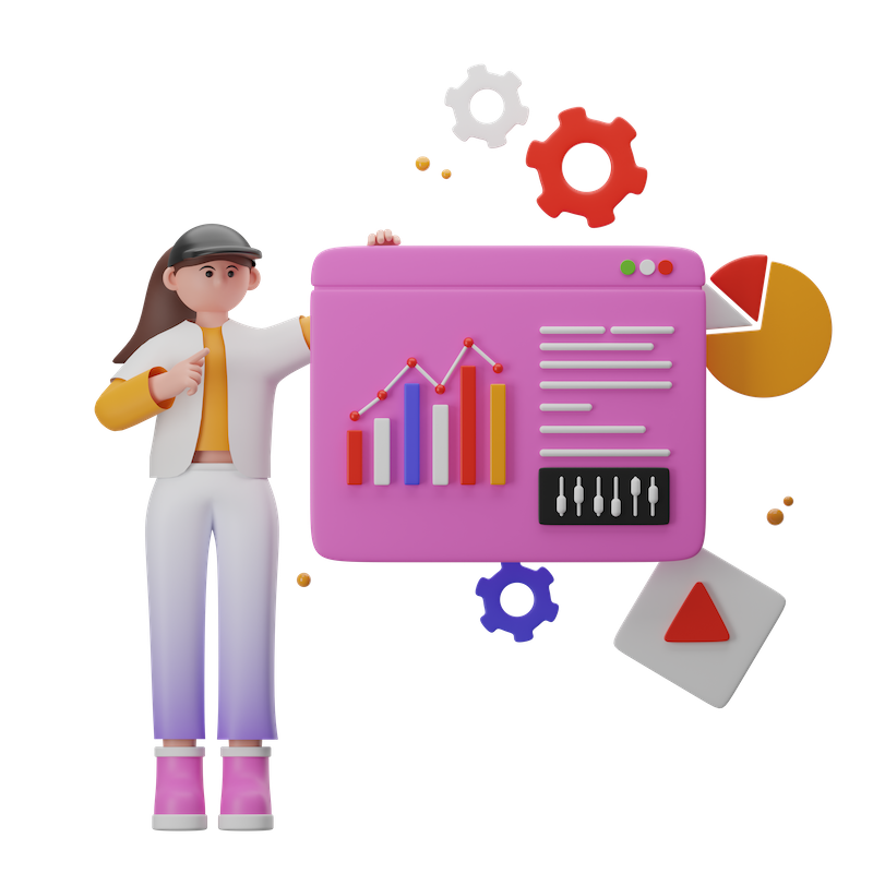 3D illustrative image of Marketing Strategy